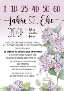 Dankgottesdienst der Ehejubilare