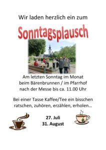 Sonntagsplausch